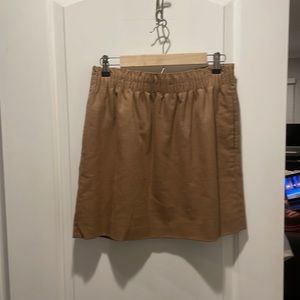 J crew camel city skirt